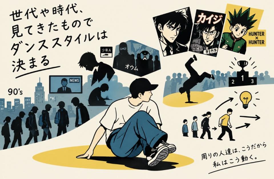 世代や時代、見てきたものでダンススタイルは決まる